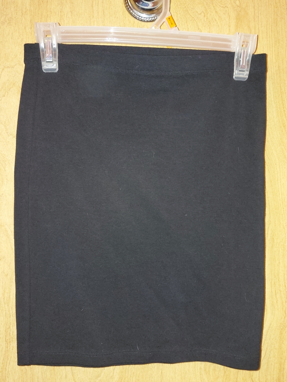 Decree Black Stretch Pencil Skirt